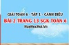 Giải bài 2 trang 13 Toán 6 Tập 1 SGK Cánh Diều